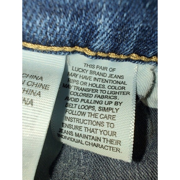 Lucky Brand Brooke Legging Jeans Womens 2 26 Ankle Distressed Blue Stretch Denim - Picture 14 of 15